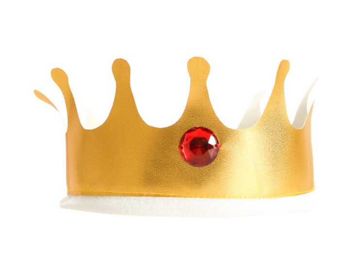 1. Coroană pentru joacă din carton cu cristale, pentru copii, decor de petrecere.