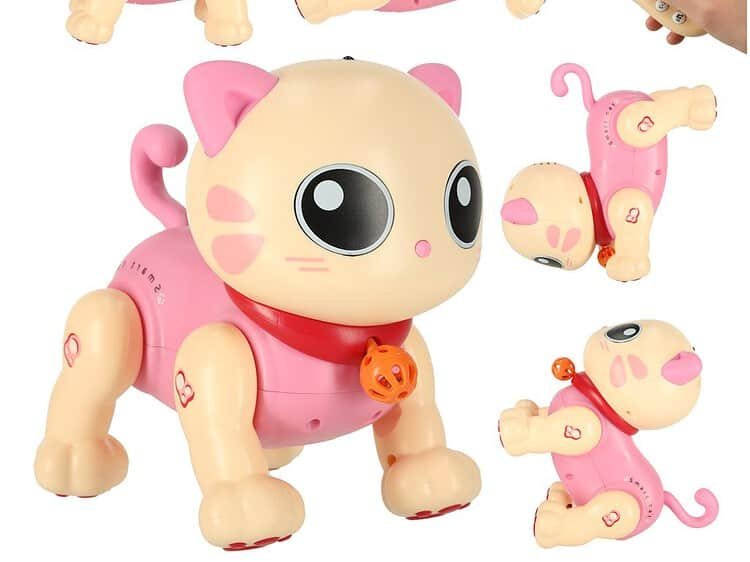 Pisica interactivă de control de la distanță interactivă RC robot sare sare cântă - Pisica cu telecomandă - jucăria perfectă pentru orice mic fan cu patru picioare! Pisica se mișcă