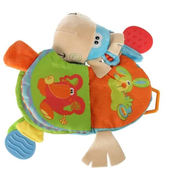 Carte senzorială carte zornăitor teether măgar - imagine 5