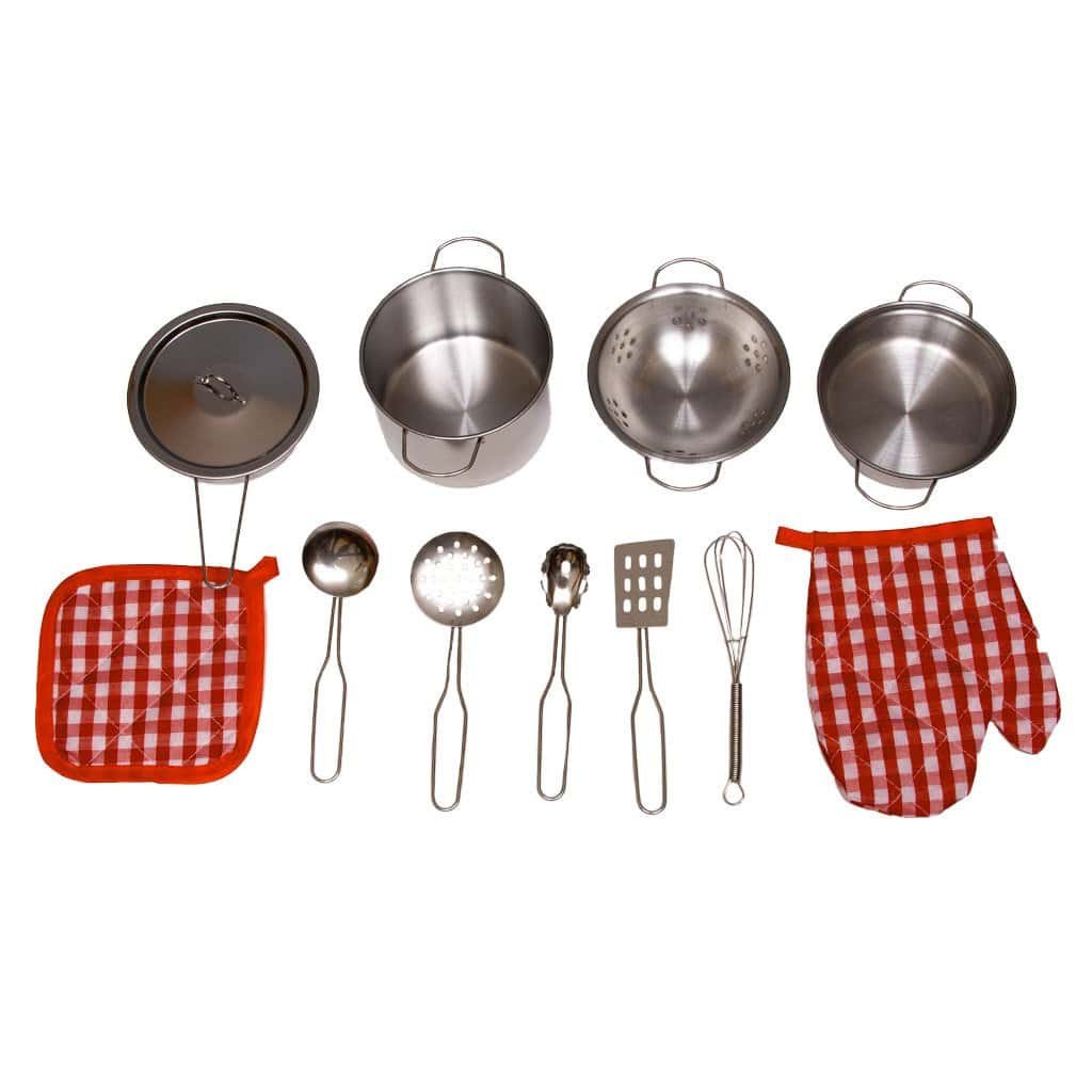 Pentru ceai sau gătit, set ustensile din inox pentru copii, jucării educative bucătărie, Cadouri pentru copii.