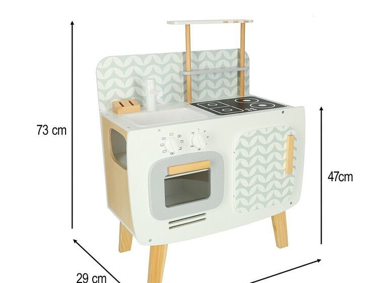 Joaca de lemn pentru copii, bucătărie miniaturi, jucării educative pentru copii mici, jucării de rol, decor pentru camera copilului.
