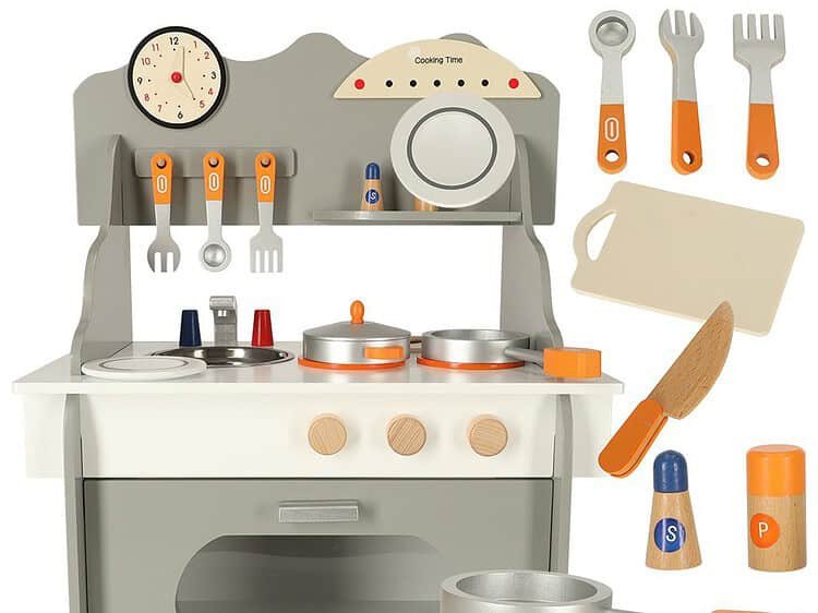 MDF bucătărie din lemn pentru copii cuptor mare - Bucătărie din lemn pentru copii