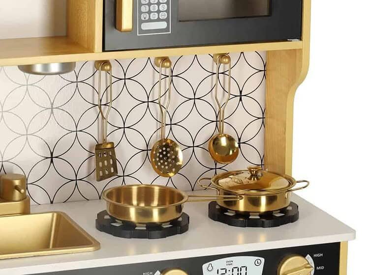 Mic dejun pentru tați și copii, jucărie de bucătărie din lemn pentru copii, set de jucării de bucătărie, jucărie de gătit din lemn pentru copii, jucărie educațională de bucătărie, jucărie de bucătărie din lemn sigură pentru copii.