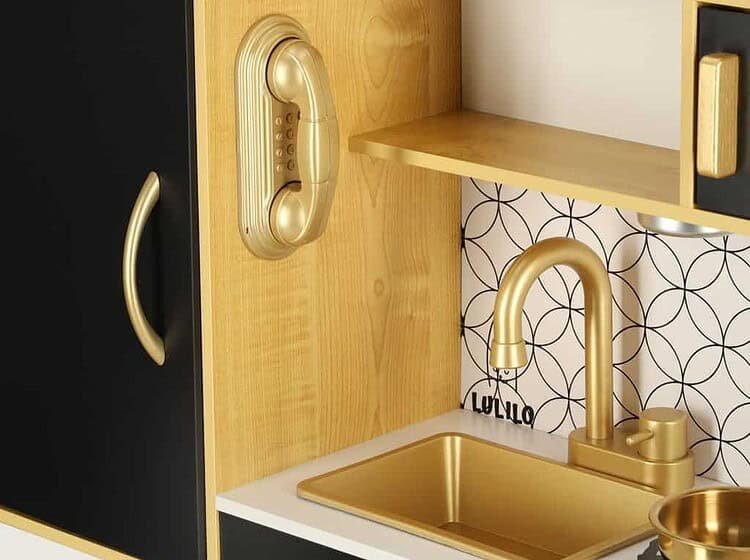 1. Dulce de inaltime pentru joaca și depozitare, design modern pentru camera de copii.