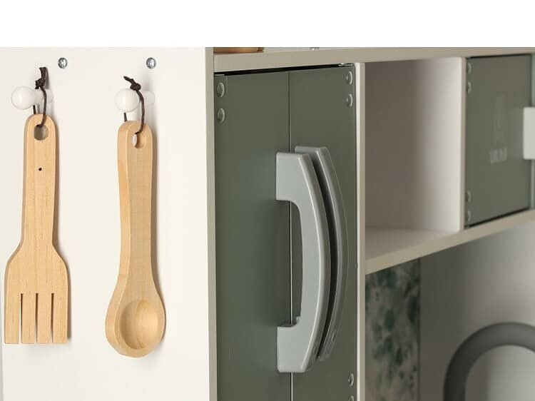 Uși pentru bucătărie de jucărie, mobilier copii, simplu și sigur pentru joacă, accesoriu decorativ și funcțional.