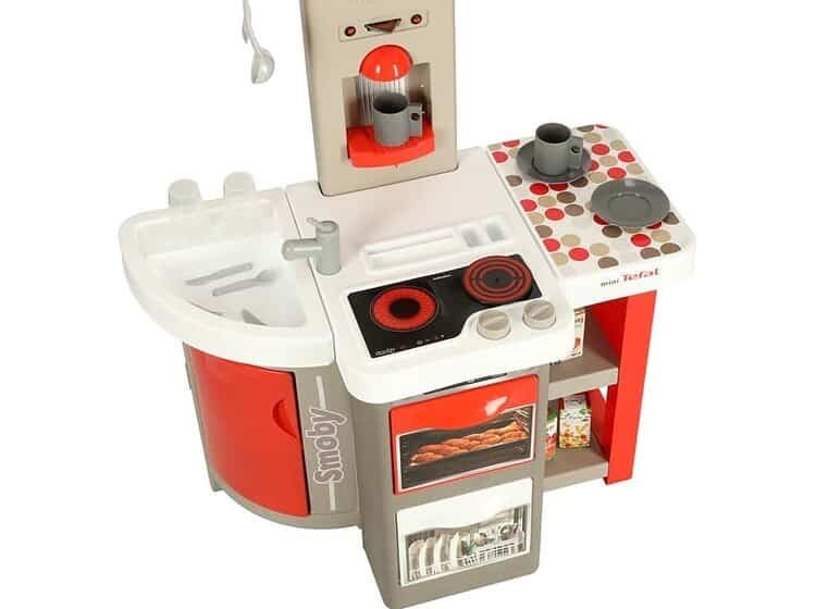 Jucărie bucătărie pentru copii, set de joc cu aragaz, caféa și accesorii.