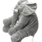 Mascotă de pluș elefant gri mare 60cm - Un elefant de pluș mare și moale. Îndeplinește atât rolul de jucărie