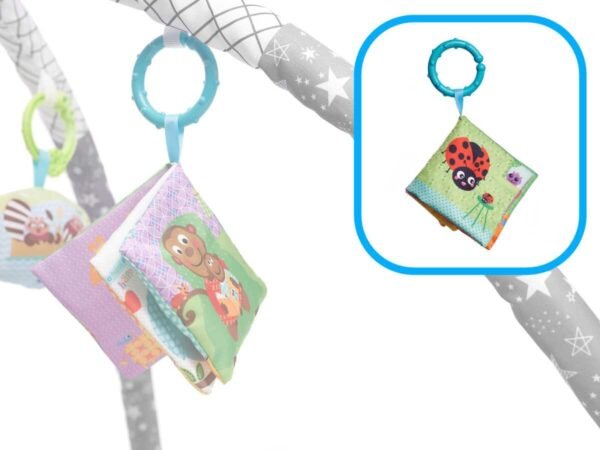Covoraș educativ cu palete Playpen cu bile gri - imagine 9