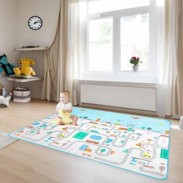 Mat educațional din spumă pentru copii stradă 180x200cm - imagine 9