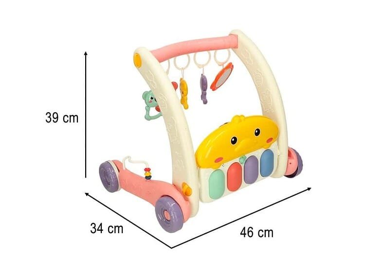 1. Jucarie educativa pentru bebelusi, leagan cu zgomot si culori vibrante, sigur pentru copii mici.