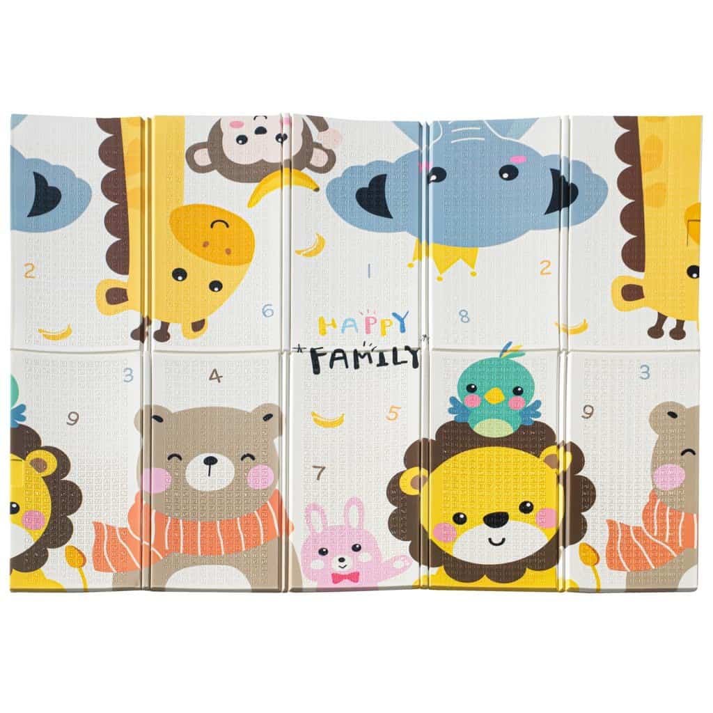 1. Jucării pentru copii, cuburi de joc cu motive animale și personaje colorate.