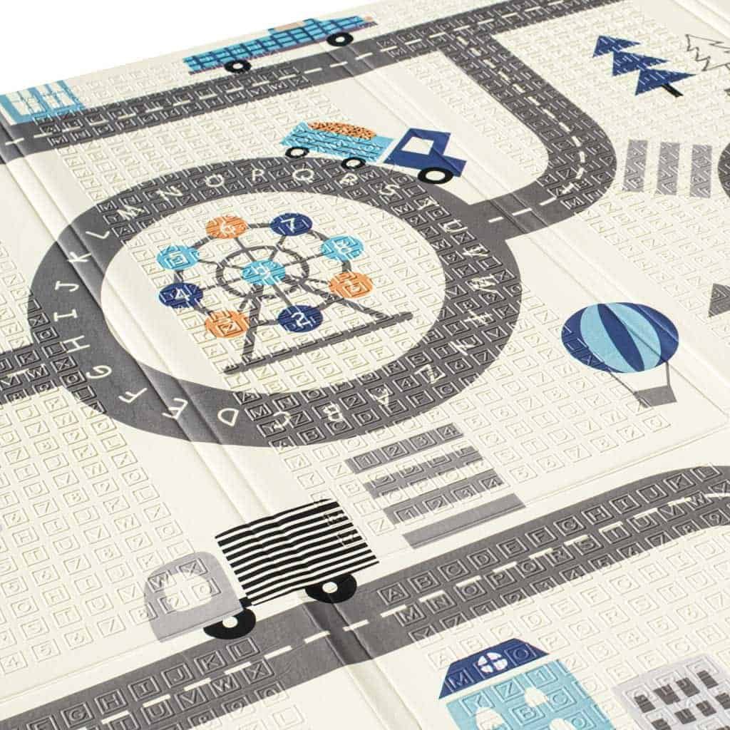 Jucarie de lemn pentru copii, tabla cu trasee si puzzle educativa, dezvoltare creativitate si strategii.