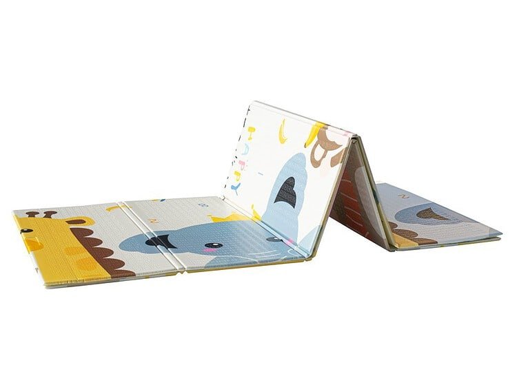 1. Jucarie puzzle pentru copii cu animale si desene colorate, pliabil si sigur.