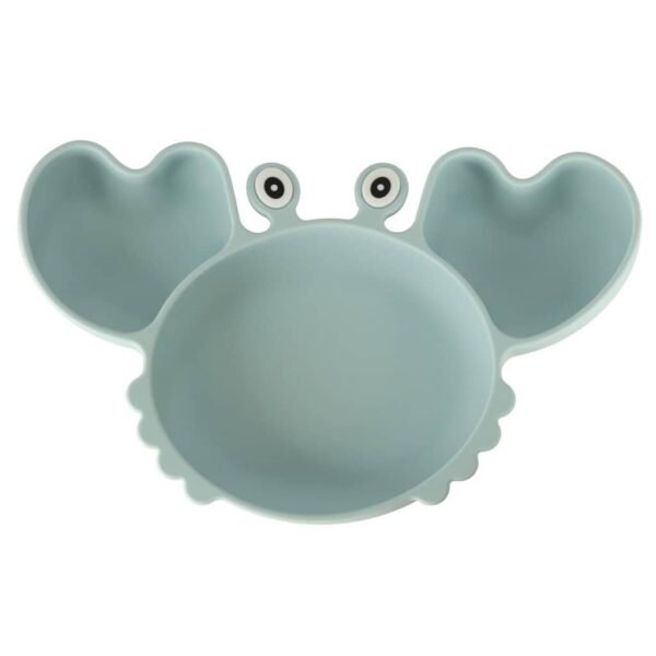Tacâmuri de silicon pentru copii crab set de 9 bucăți albastru - imagine 9