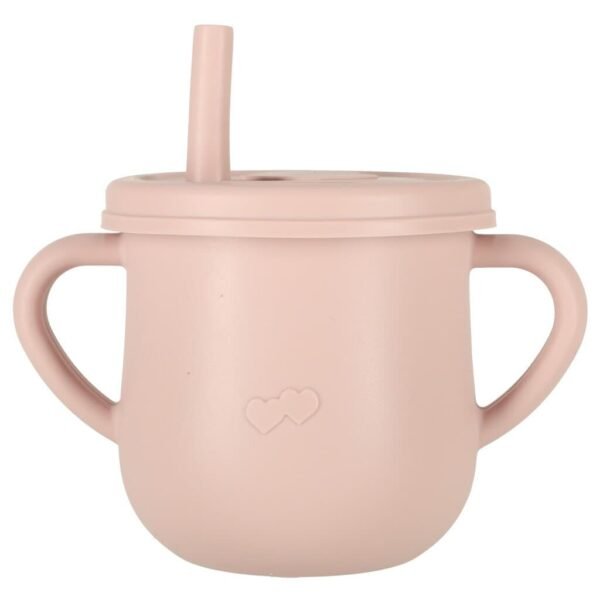 Ustensile de silicon pentru copii crab set de 9 bucăți roz - imagine 8