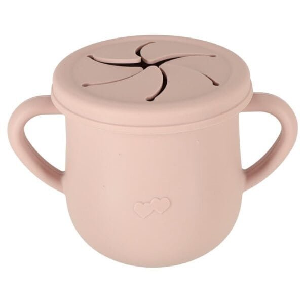Ustensile de silicon pentru copii crab set de 9 bucăți roz - imagine 9