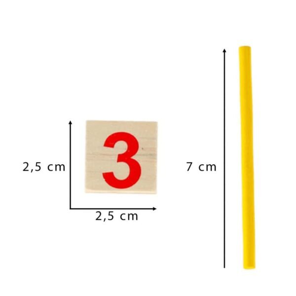 Numărare bastoane de numărare bastoane abacus + numere set de educație Montessori - imagine 7
