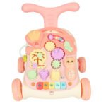 Cărucior pentru copii masă interactivă de învățare 3in1 - Plimbătorul pentru bebeluși 2în1 - plimbarul poate fi transformat într-o masă interactivă. Există numeroase elemente pe produs care vor avea un mare impact asupra dezvoltării copilului - abilități manuale și intelectuale. Material: plastic. Mersul: 36 cm x 40 cm x 43 cm.