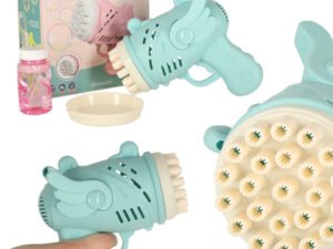 Bubble pistol de săpun cu bule de săpun cu aripi albastru - Pistolul albastru pentru baloane de săpun - acesta va face ca suflarea baloanelor de săpun să fie extrem de ușoară