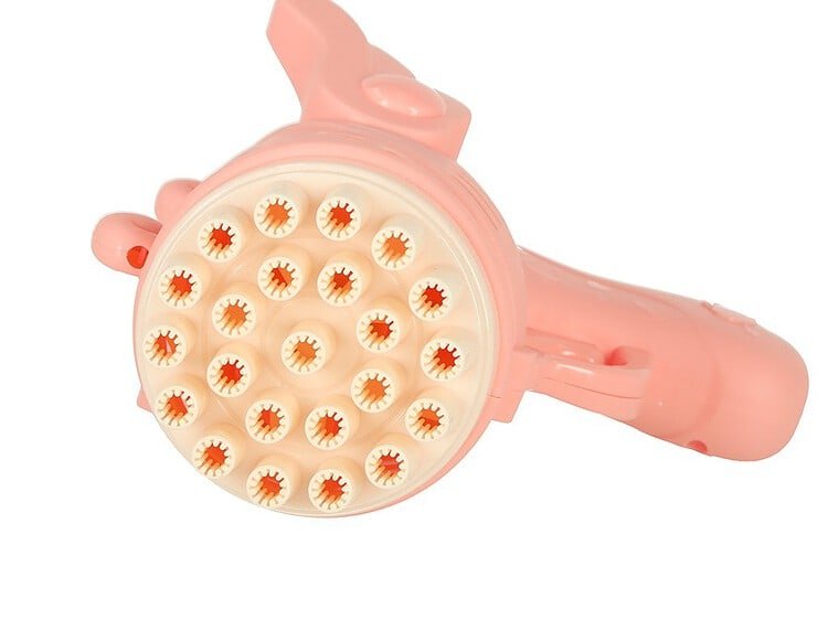 Jucărie pentru copii, aparat de masaj pentru scalp și păr, roșu deschis, sigur, din plastic, pentru joacă.