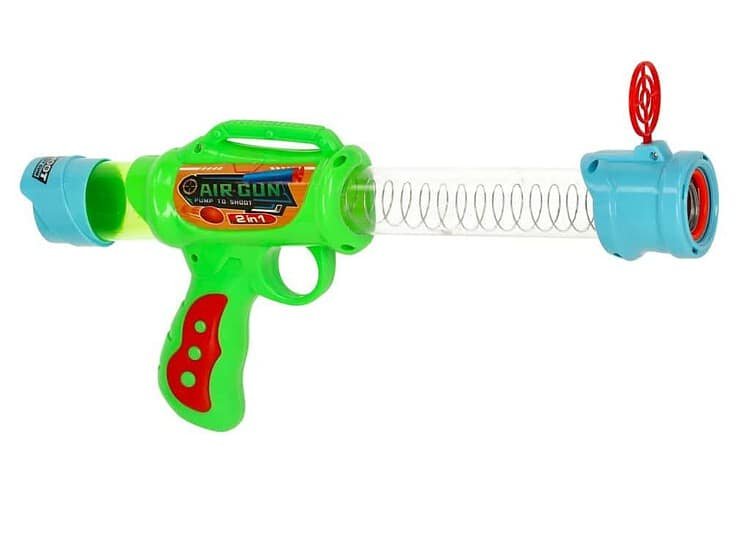 1. Pistol de jucarie cu coardă elastică pentru copii, jucărie sigură și distractivă.