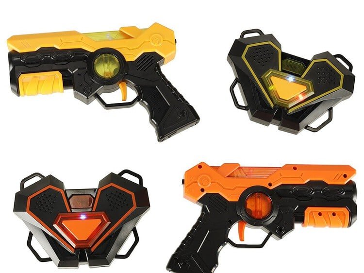 Pistol de paintball cu laser cu țintă infraroșu set de 2. -