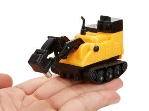 Mașinuță de joacă pentru copii, model excavator în miniatură, jucărie educativă pentru cei mici.