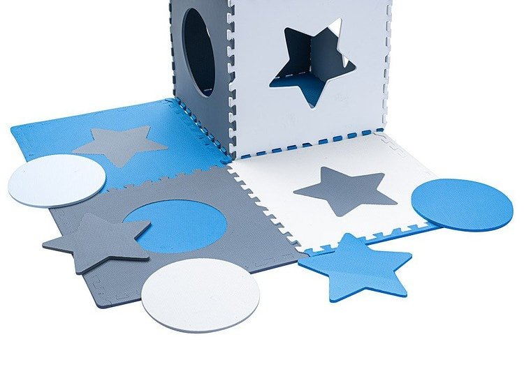 Jucării din spumă pentru copii, cub Montessori cu forme și modele, sigur și educațional pentru copii.