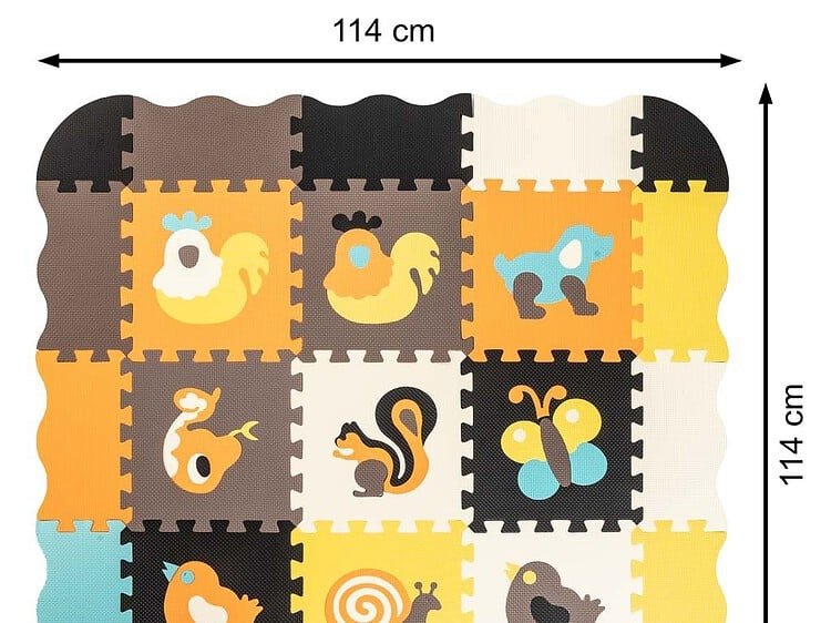 1. piese de puzzle pentru copii cu animale 3D, design educațional și sigur pentru joacă.