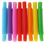 Tuburi tuburi senzoriale tuburi extensibile tuburi educaționale montessori 8 bucăți - Tuburi senzoriale colorate care vor dezvolta abilitățile motorii și vor influența simțul auzului