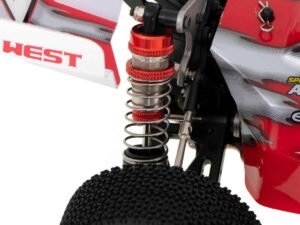 Colorat cu roșu, detașabil, pentru mașini de curse cu suspensie superioară.