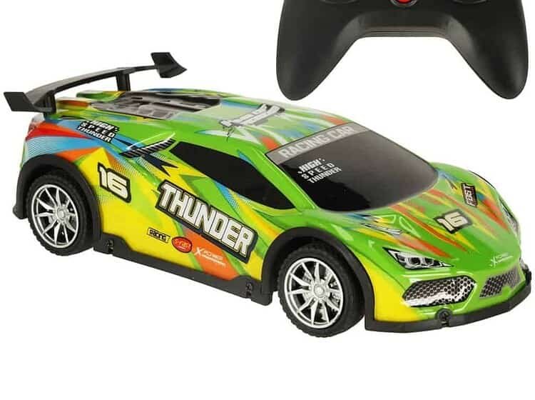 RC masina sport verde - Vârsta: 3+. Dimensiunile produsului: 23 cm x 9