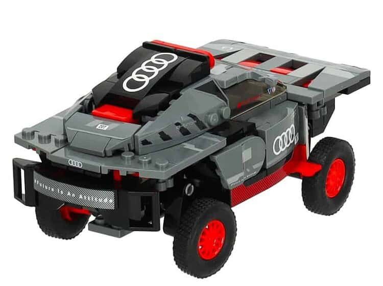 1. Masă de jucărie Lego Audi R8, mașină sport pentru copii, set distractiv și educativ, jucării pentru băieți.