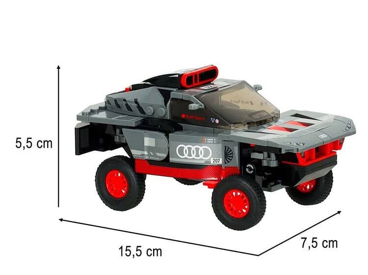 Jucărie mașină de construit LEGO, model Audi, pentru copii, autovehicul sport, cadou perfect.