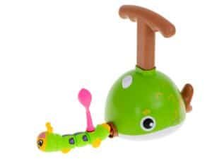 Colorful plastic baby walker with caterpillar design, perfect for toddler development.