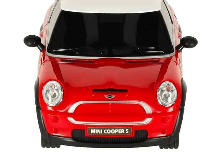 Mini mașină electrică pentru copii, model Mini Cooper S, jucărie realistă, pentru distracție sigură și educativă.