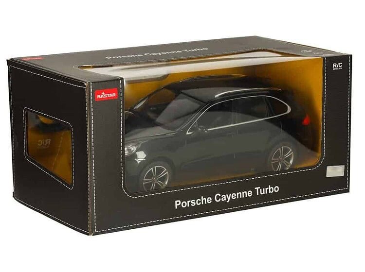 Mașină sport metalică pentru copii Porsche Cayenne Turbo, jucărie în cutie cu detalii realiste.