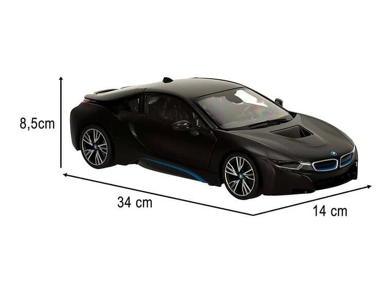 Mașină de jucărie BMW neagră, 34x14x8,5 cm, cadou pentru copii, mașină sport pentru micii pasionați.