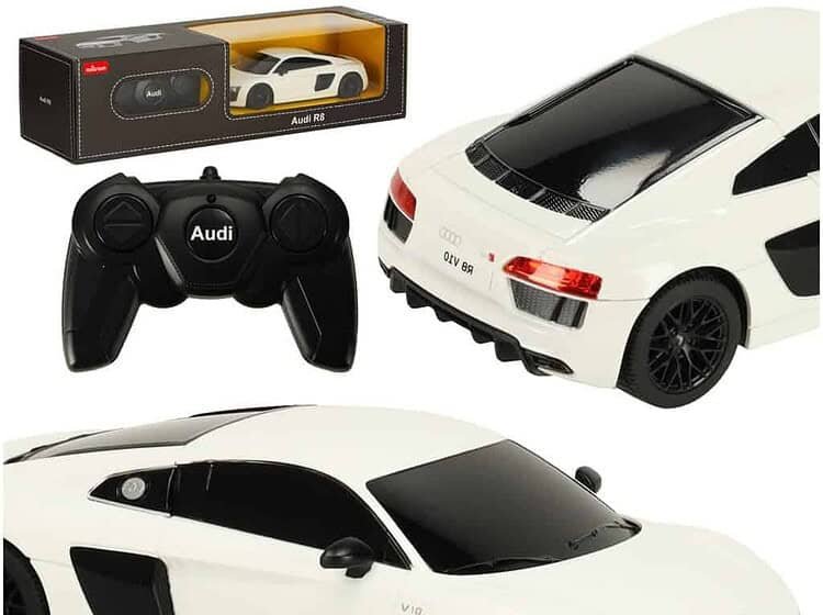 Mașină RC 1:24 AUDI R8 2015 alb -