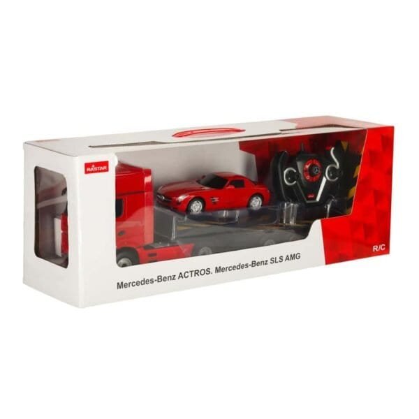Mașină RC 1:26 Mercedes-Benz Actros roșu - imagine 13