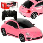 Mașină RC 1:24 Volkswagen Beetle roz -