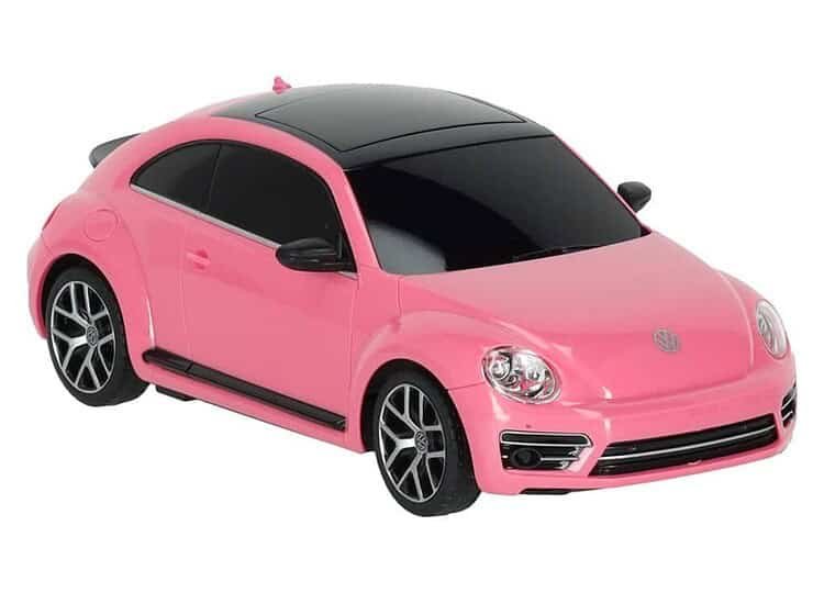 Molde jucarie auto roz, pentru copii, mașină electrică de plimbare cu design modern.