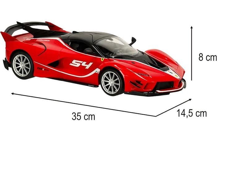 1. Masina de jucarie sport Ferrari pentru copii, dimensione compacte 35x14,5x8 cm.