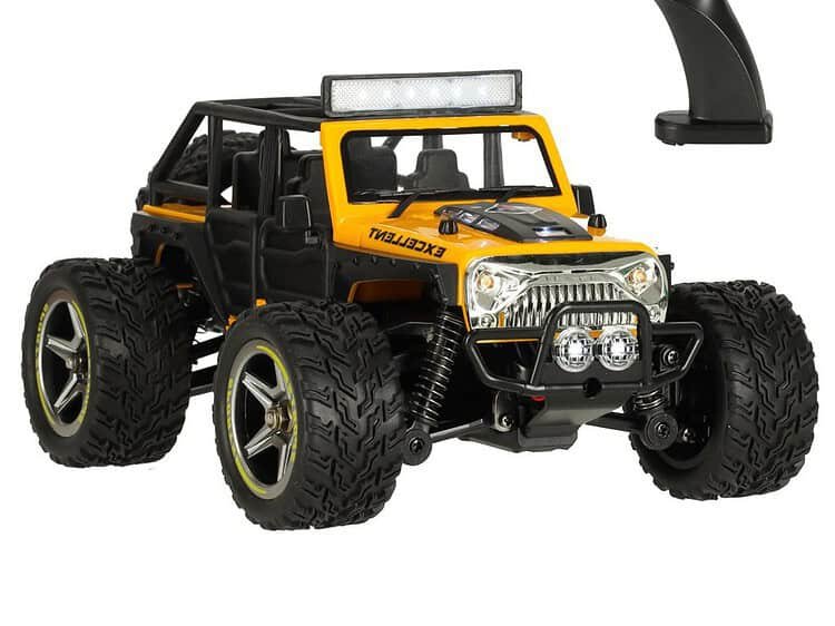 Mașină cu telecomandă RC WLToys 22201 1:22 2WD - Mașina cu telecomandă WLTOYS 22201 este realizată la scara 1:22 și atinge o viteză maximă de 22 km/h. Are tracțiune pe două roți. Anvelopele mari de cauciuc se pot descurca pe orice suprafață. Controlerul este inclus. Material: plastic. Vârstă: 8+. Dimensiuni: 20x10x13