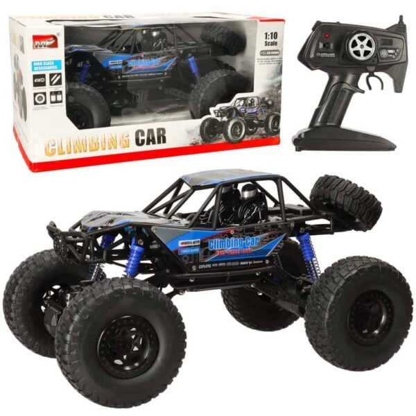 RC Crawler Crawler Climbing Car 1:10 4WD 48cm albastru - Vehicul off-road uriaș controlat de la distanță. Mașina este ușor de controlat. Echipat cu un emițător de 2