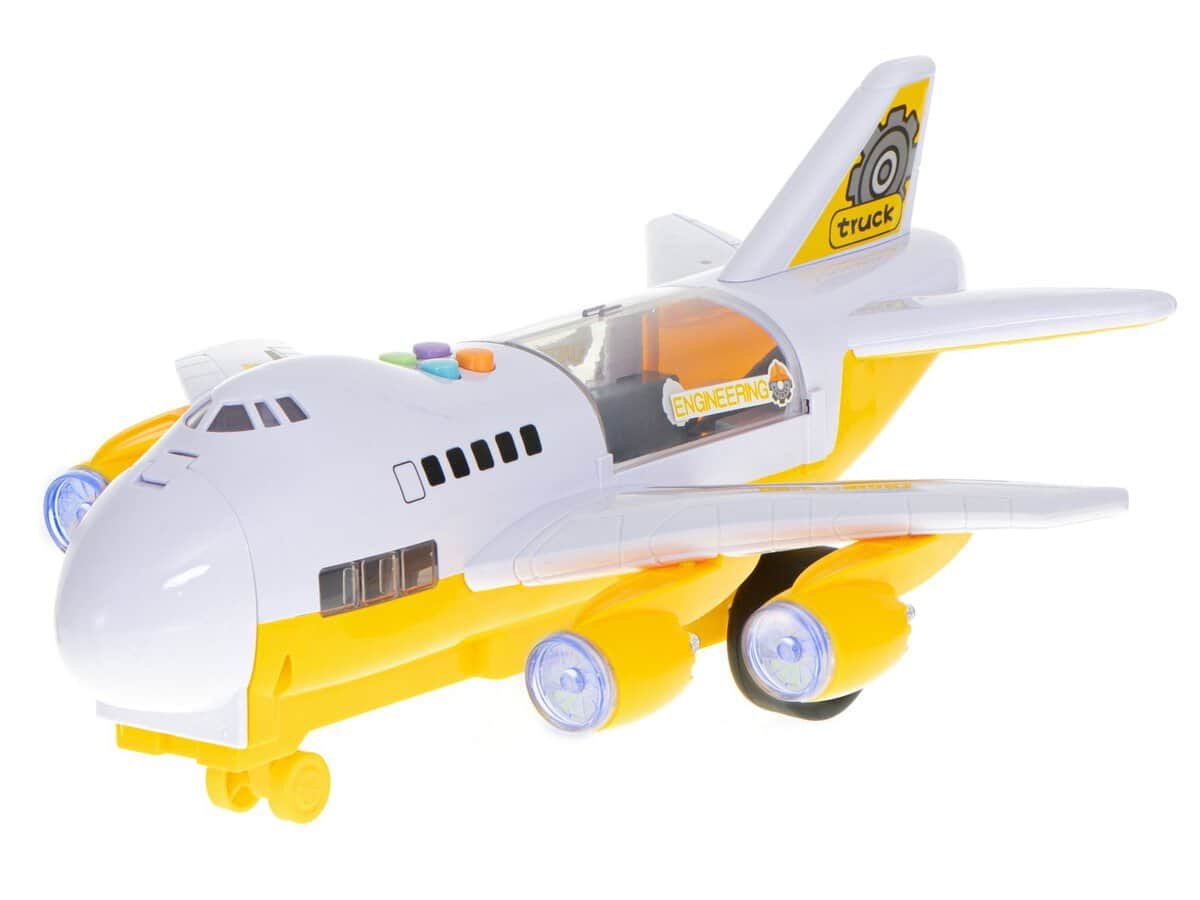 Pluş de jucarie avion cu lumini și sunete, pentru copii, jucărie educativă și distractivă.