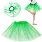 Tulle tutu fusta costum fusta verde - Fustă din tul verde. Potrivite pentru multe ocazii: spectacole