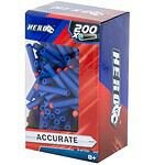 2 cm BOX 200 buc. - Un set de săgeți compatibile cu lansatorul NERF. Se potrivește la majoritatea puștilor cu săgeți moi. Fabricat din plastic asemănător spumei. Setul include: 200 de gloanțe. Culoare: albastru-portocaliu. Lungimea săgeții: 7cm. Diametrul săgeții: 1