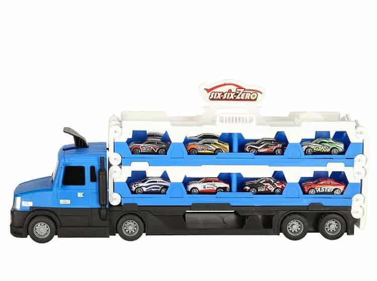 Camion transportator pliabil XXL albastru -