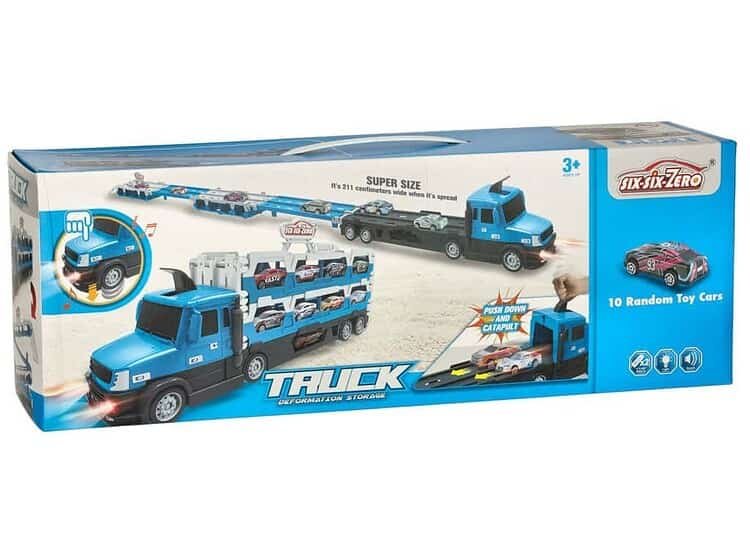 Jucarie camion cu masini detasabile pentru copii, set educativ distractiv.